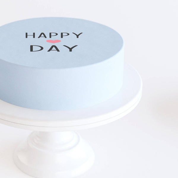 Bolo azul "Happy Day"